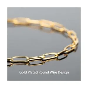 UMAOKANG Cadena de oro de 16.4 pies con clip ovalado de_2