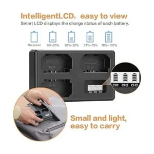 Cargador triple para batería Sony NPFZ100 de 84 V850 mA_3