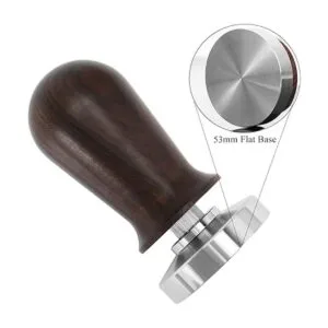 DIBTSA Tamper de café de 2.087 in con mango de madera y_4