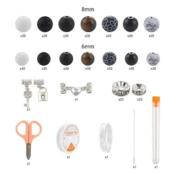 Cuentas de piedra para la fabricación de joyas kit de_2