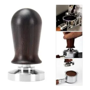 DIBTSA Tamper de café de 2.087 in con mango de madera y_6