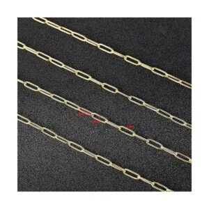 UMAOKANG Cadena de oro de 16.4 pies con clip ovalado de_6