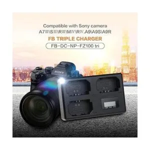 Cargador triple para batería Sony NPFZ100 de 84 V850 mA_2