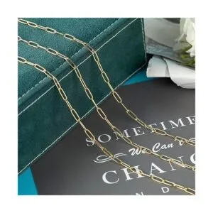 UMAOKANG Cadena de oro de 16.4 pies con clip ovalado de_5