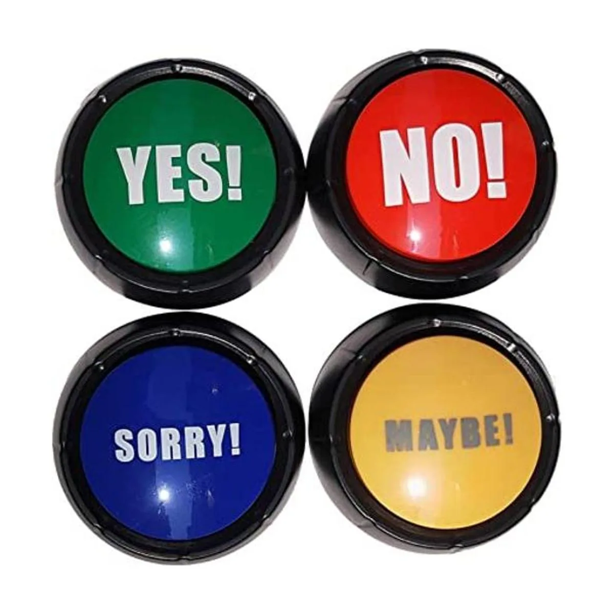 Joffreg Juego de 4 botones con texto en inglés_1