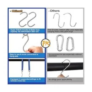 Kkiimatt 10 in 1 Pet Grooming Hammock Harness with Nail_3