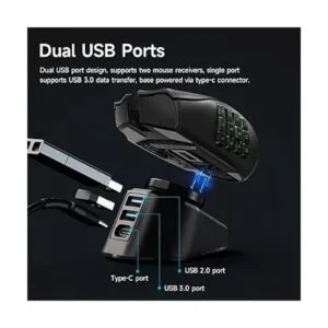 SIKAI Base de carga inalámbrica de repuesto para ratón_4