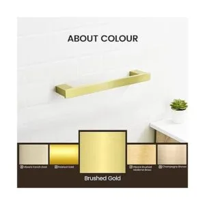 BATHSIR Gold Towel Bar Brushed Gold Towel Rack 12 Inch_2