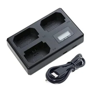 Cargador triple para batería Sony NPFZ100 de 84 V850 mA_1