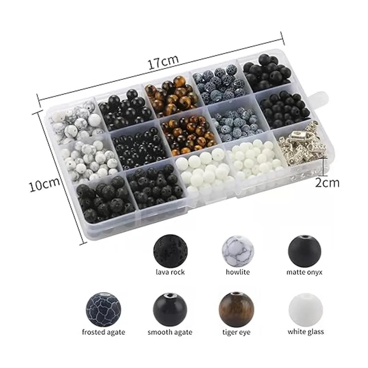 Cuentas de piedra para la fabricación de joyas kit de_3