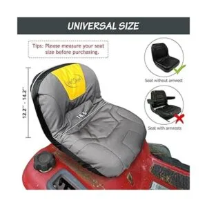 HOMEYA Funda de asiento para cortacésped resistente 600D_3