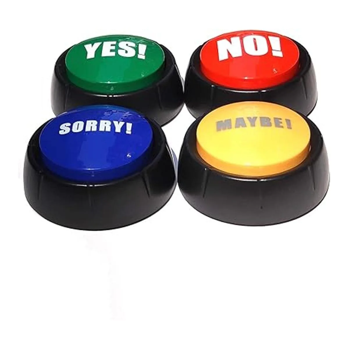 Joffreg Juego de 4 botones con texto en inglés_2