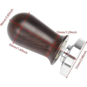 DIBTSA Tamper de café de 2.087 in con mango de madera y_2