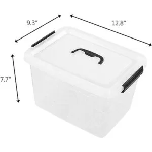 Tstorage 12 cuartos de galón de plástico caja de_2