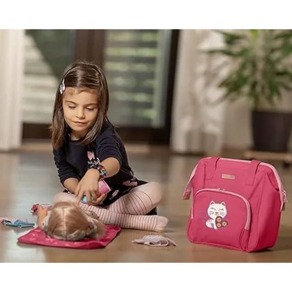 HappyVk Bolsa de pañales para muñeca con cojín cambiador_5