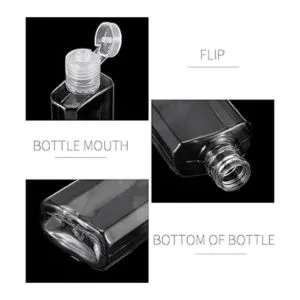 MUKCHAP 100 botellas de viaje transparentes de 1 oz_3