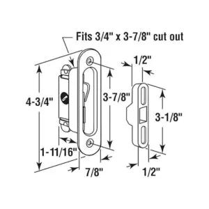 PrimeLine E 2126 Cerradura para puerta corrediza para_2