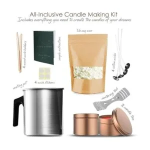 Hearth Harbor Kit de fabricación de velas de soja para_2