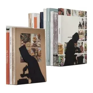 Sujetalibros decorativos de metal únicos extremos ocultos_4