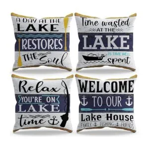 Welcome to Our Lake House Relax Youre On Lake Time Juego_1