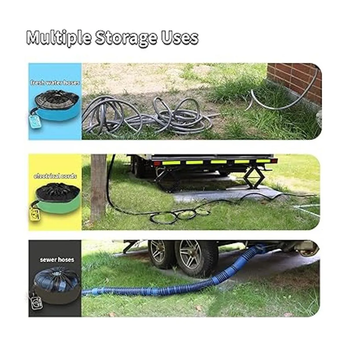 RVMATE Bolsas de manguera para autocaravana paquete de 3_3