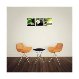 TutuBeer Lienzo Zen de 3 paneles arte de pared con diseño_5