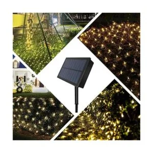 Cadena de luces de red alimentadas por energía solar para_7