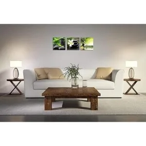 TutuBeer Lienzo Zen de 3 paneles arte de pared con diseño_3