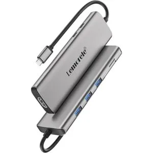 Lemorele 8in1 USB C Hub Multiport Adapter USBC Hub with_2