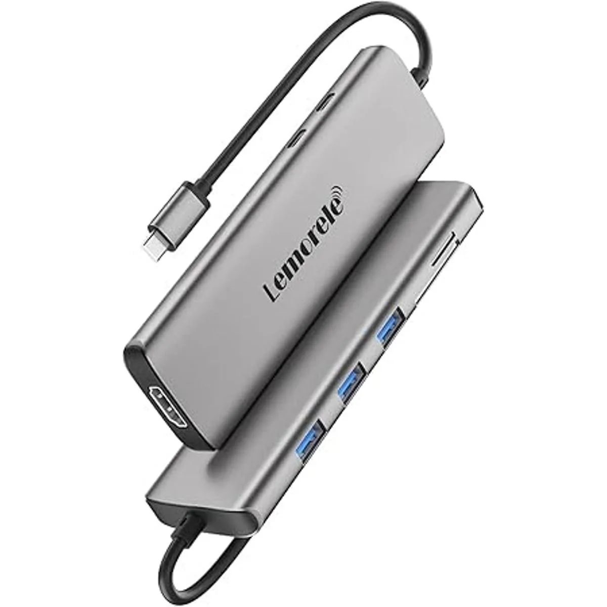 Lemorele 8in1 USB C Hub Multiport Adapter USBC Hub with_2