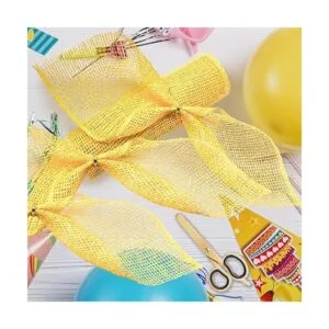 4 rollos de malla de arpillera de polietileno amarillo de_6