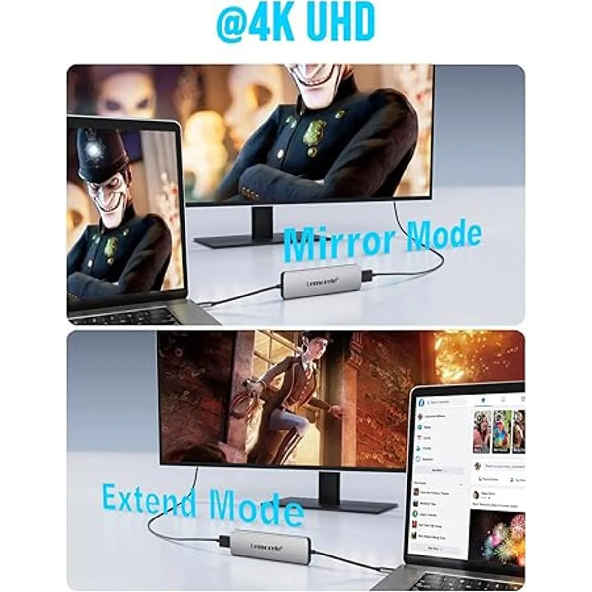 Lemorele 8in1 USB C Hub Multiport Adapter USBC Hub with_6