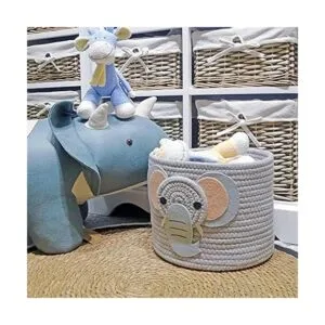 TT Homewares Cestas pequeñas de cuerda de algodón con_4