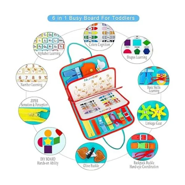 FASTSPOK Tablero Montessori para niños pequeños tablero_2