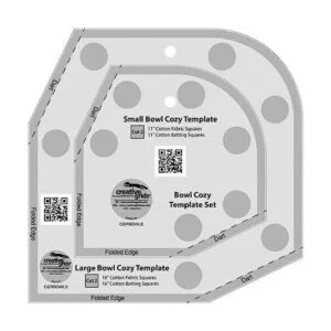 Creative Grid Bowl Cozy Template Set CGRBOWLS_1