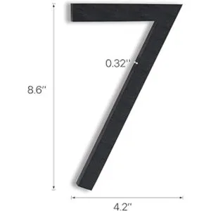 Números de casa flotantes de 8 pulgadas números de_5