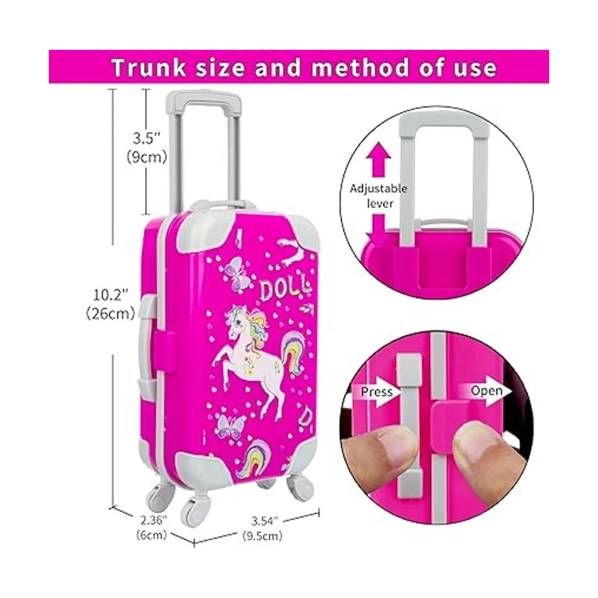 ZQDOLL American Juego de ropa y accesorios para muñecas_3