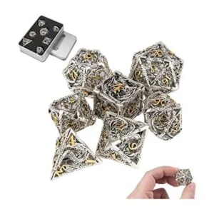 Dados DND dados huecos de metal DD juego de dados de_1