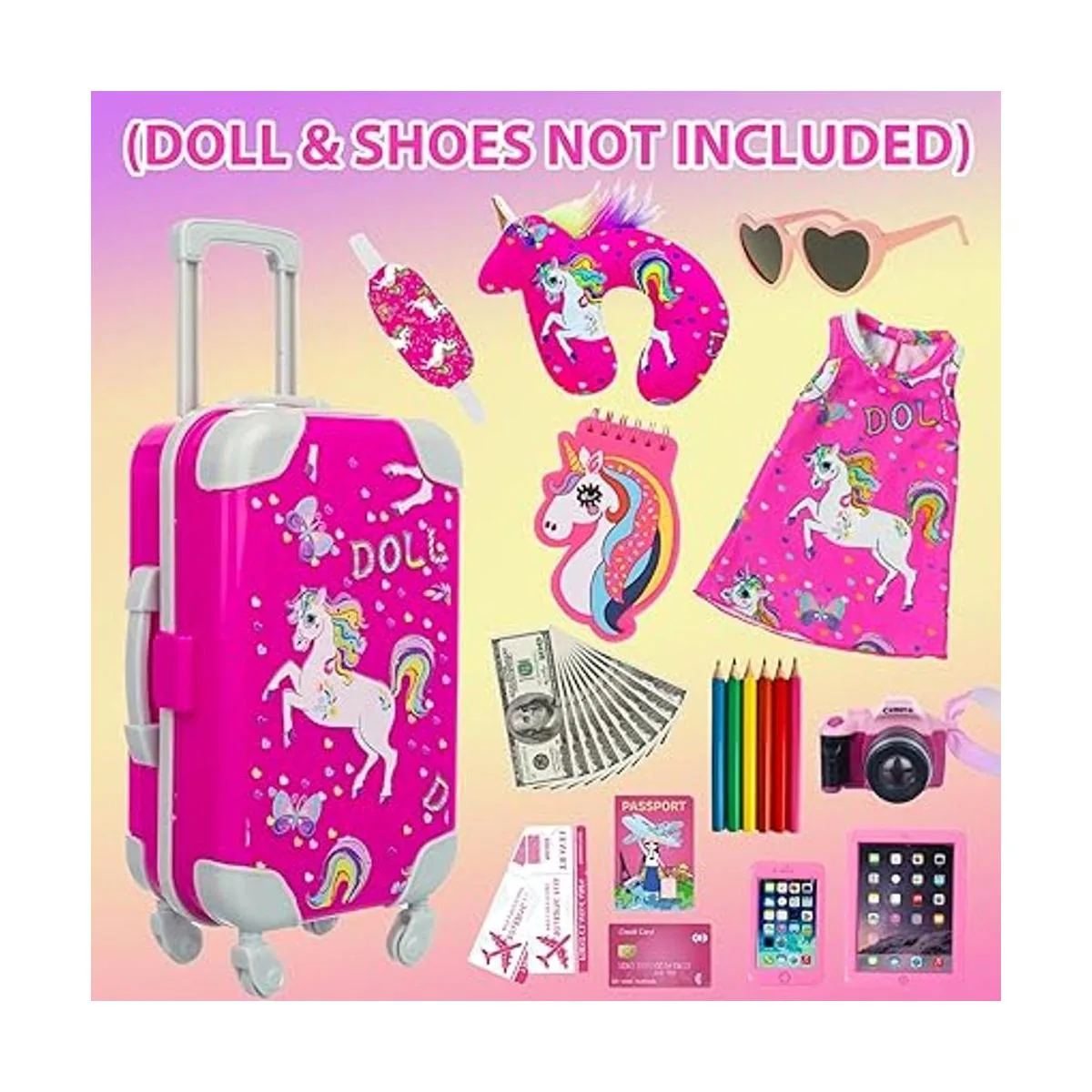 ZQDOLL American Juego de ropa y accesorios para muñecas_2