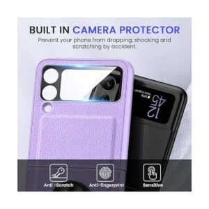 VEGO Funda con soporte para Galaxy Z Flip 3 anillas Z_5