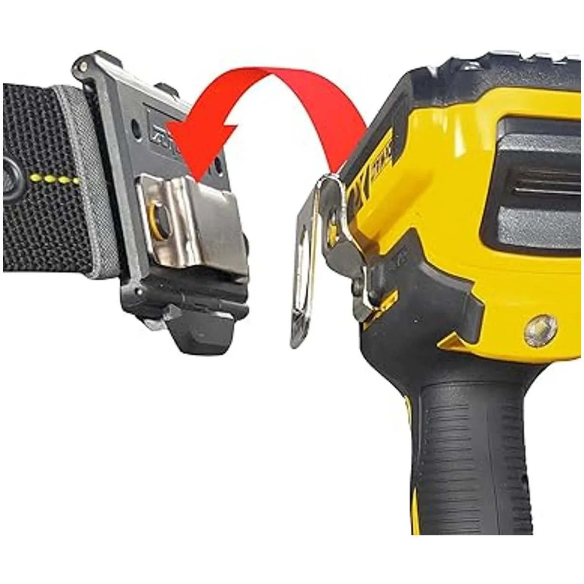 Soporte de cinta métrica para cinturón clip de soporte de_4