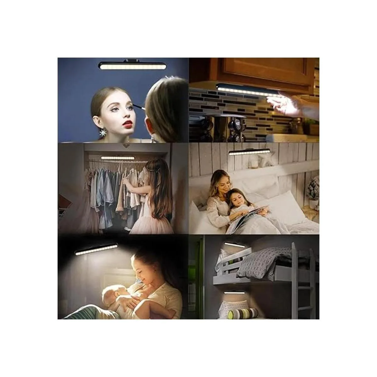 Barra de luz táctil regulable para montaje en la pared_4