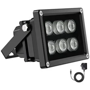 Univivi Iluminador infrarrojo 850 nm 6 LED de 90 grados_1