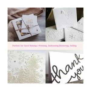 Livholic 100 hojas de papel de cartulina blanca de 250gsm_4