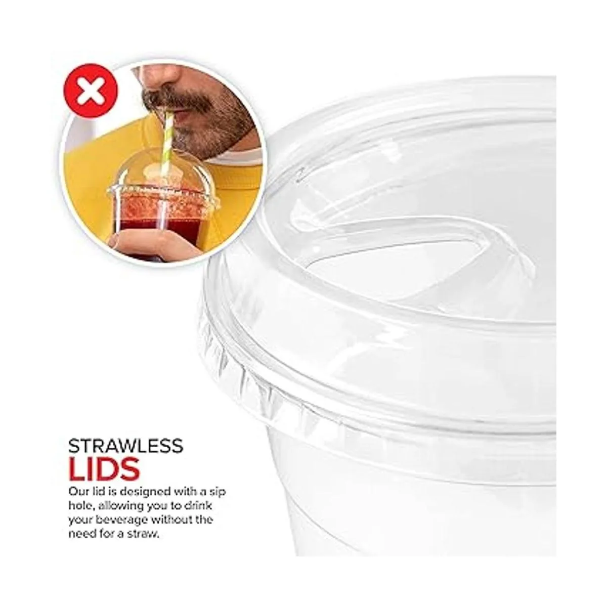 Tazas de plástico transparente de 16 onzas con tapas_4