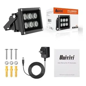 Univivi Iluminador infrarrojo 850 nm 6 LED de 90 grados_6