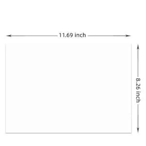 Livholic 100 hojas de papel de cartulina blanca de 250gsm_3