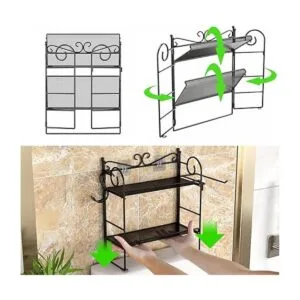 EKNITEY Organizador de baño sobre el inodoro estante de_6