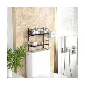 EKNITEY Organizador de baño sobre el inodoro estante de_3