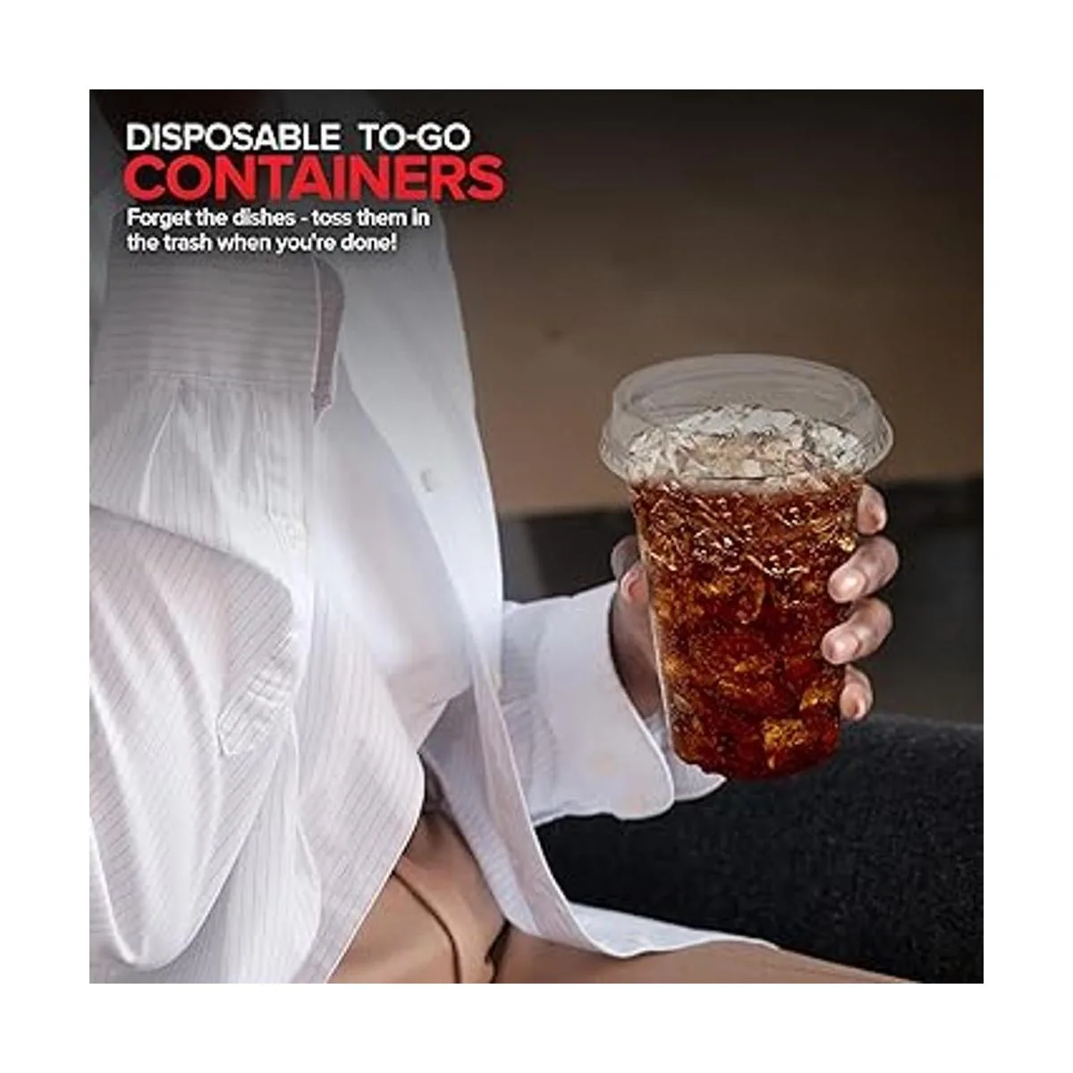 Tazas de plástico transparente de 16 onzas con tapas_7